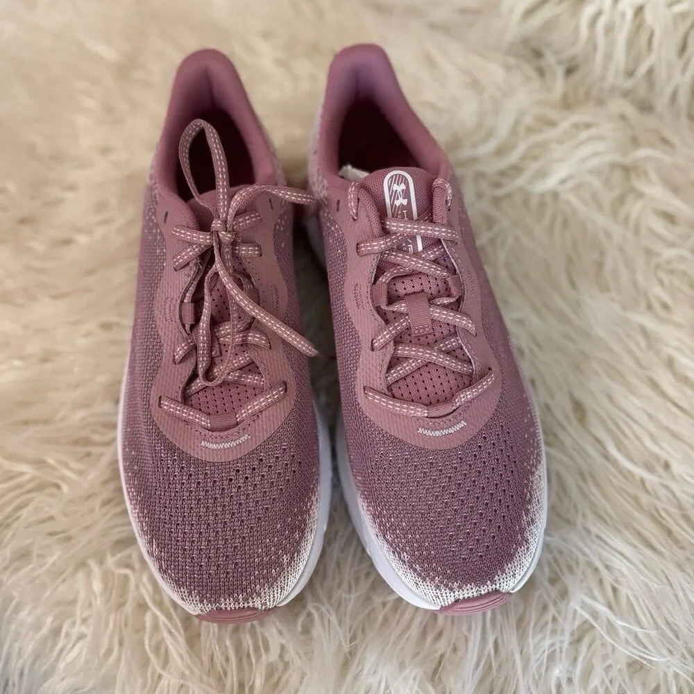 Under Armour HOVR Turbulence 2 Running Shoes Pink Rose Size 10 - Picture 4 of 12